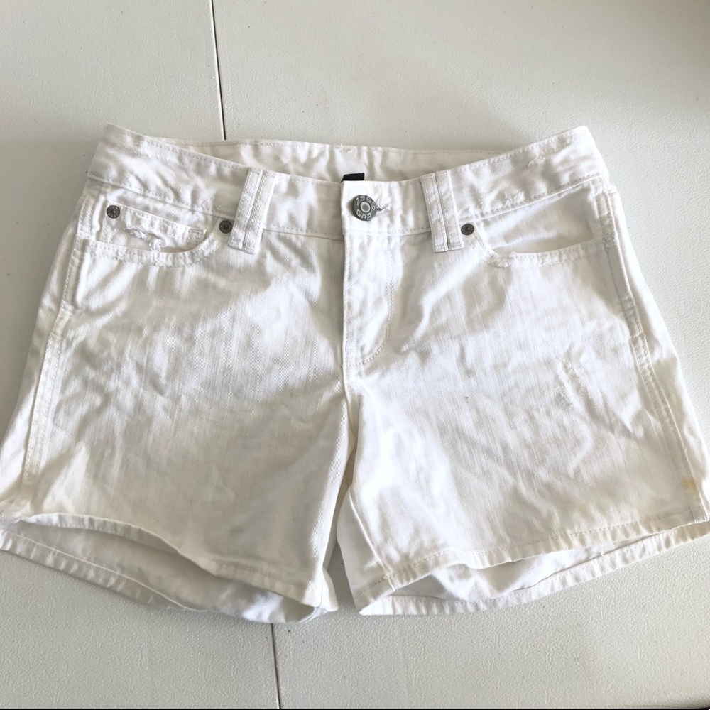 GAP Denim Shorts Size 2 White